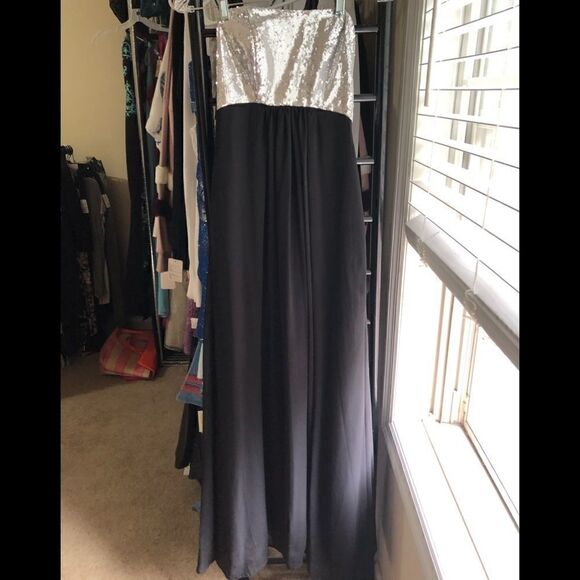 Silver and Black dress  - Picture 1 of 7